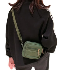Unisex Small Messenger Bag Oxford Cloth Shoulder Crossbody Bag for Mobile Phone