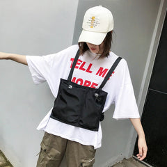 Tactical Shoulder Bag Chest Equipment Bag Hip Hop Street Clothing