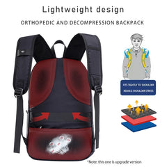 Men's College Laptop Backpack for Teenager Schoolbags Boys