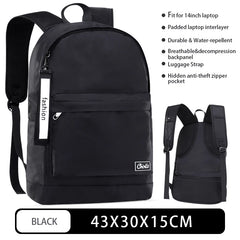 Men's College Laptop Backpack for Teenager Schoolbags Boys