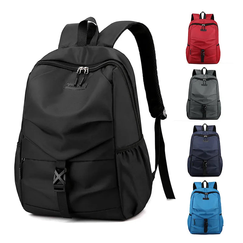 Men's Business Laptop Backpack Waterproof Travel Bag Nylon Rucksack