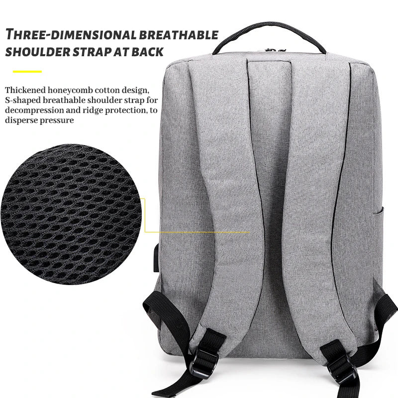 Men's Multi-Compartment Backpack for Travel Business Oxford Bag