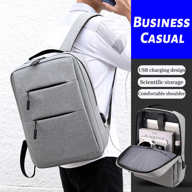 Men's Multi-Compartment Backpack for Travel Business Oxford Bag