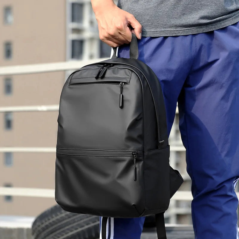 Men's Commuter Laptop Backpack Waterproof Square Bag