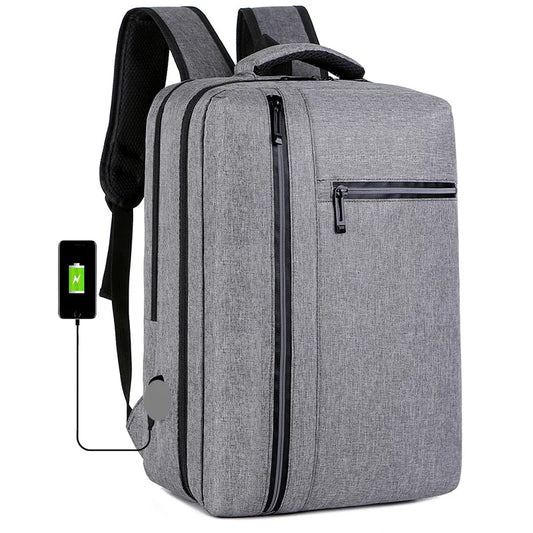 Men's USB Charging Backpack Waterproof Rucksack
