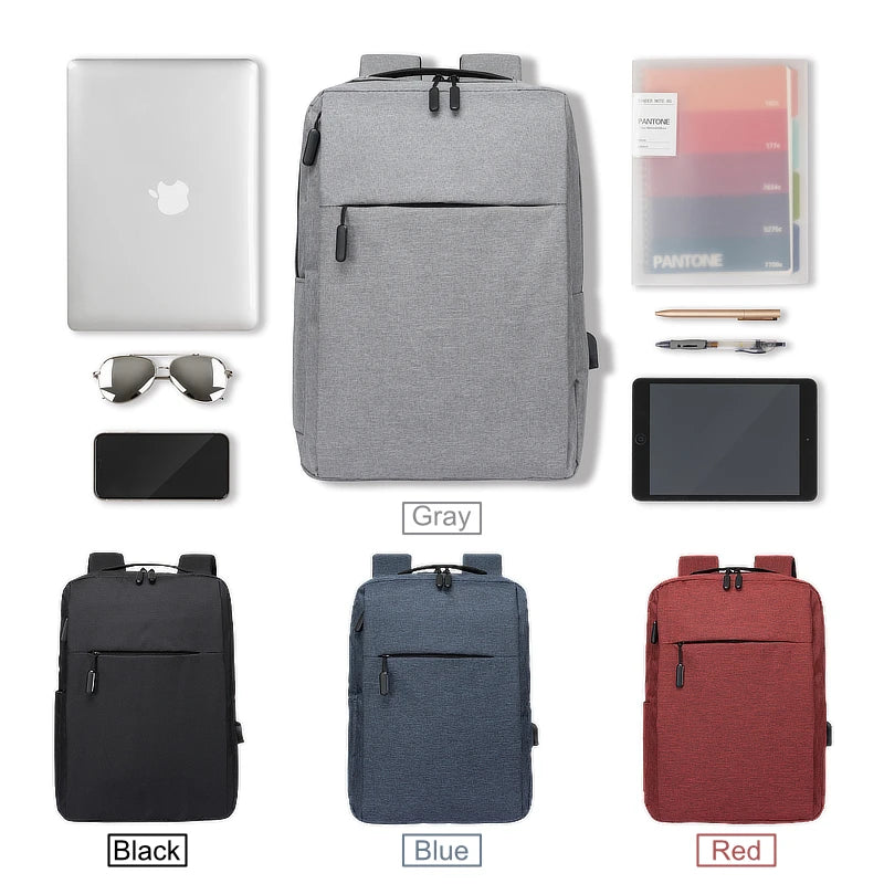 Men's 15.6 Inch Laptop Backpack USB Charging School Travel Daypack
