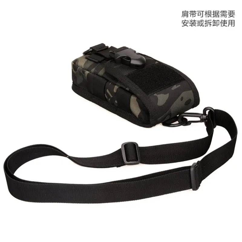 Men's Waterproof Nylon Camo Messenger Bag 5.8-inch Mobile Crossbody Handbag Mini