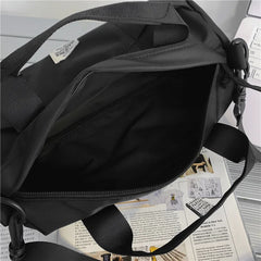 Nylon Cylindrical Handbag for Men and Women