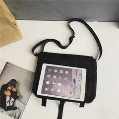 Men's Messenger Bag Waterproof Nylon Travel Hip Hop Streetwear Shoulder Bag