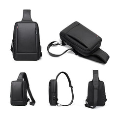 Men's Shoulder Bag USB Charging Anti-Theft Waterproof Crossbody Bag