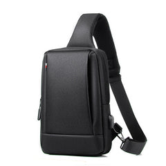 Men's Shoulder Bag USB Charging Anti-Theft Waterproof Crossbody Bag