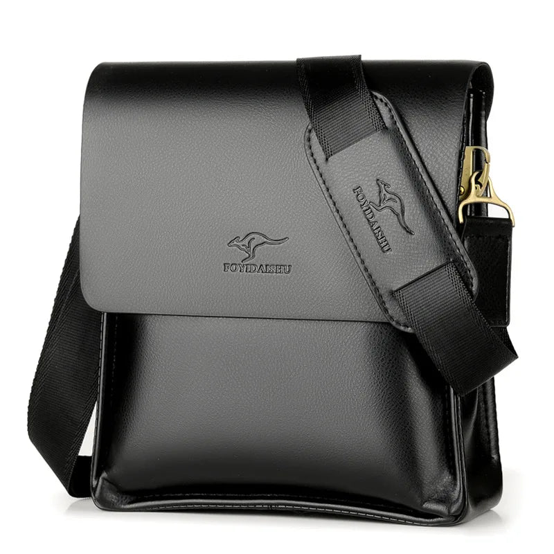 Men's Kangaroo Shoulder Bag Business Crossbody Messenger Laptop Briefcase