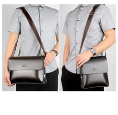 Men's Kangaroo Shoulder Bag Business Crossbody Messenger Laptop Briefcase