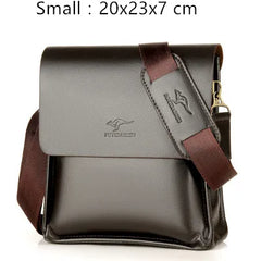 Men's Kangaroo Shoulder Bag Business Crossbody Messenger Laptop Briefcase