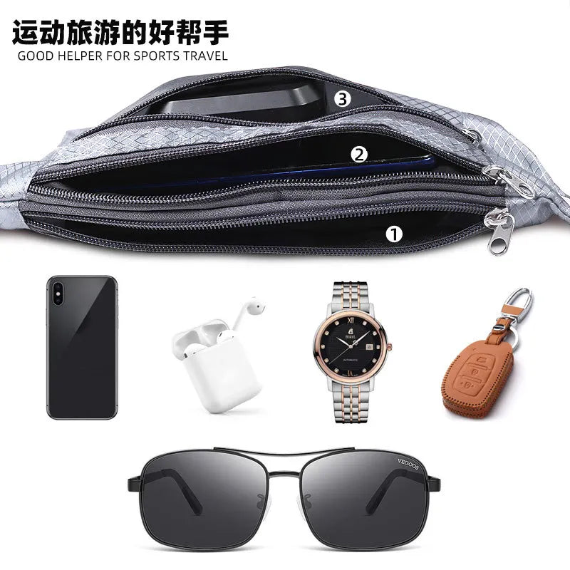Men's Waterproof Outdoor Sports Bag Canvas Waist Pouch