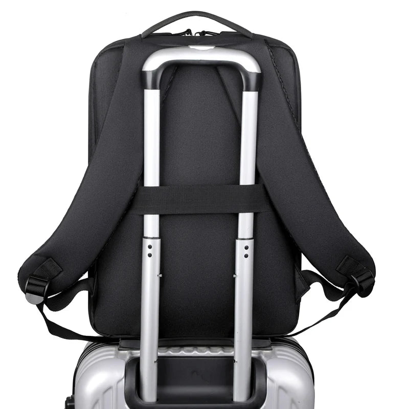 Men's Business Backpack Nylon Laptop 15.6 Inch Waterproof Travel Bag
