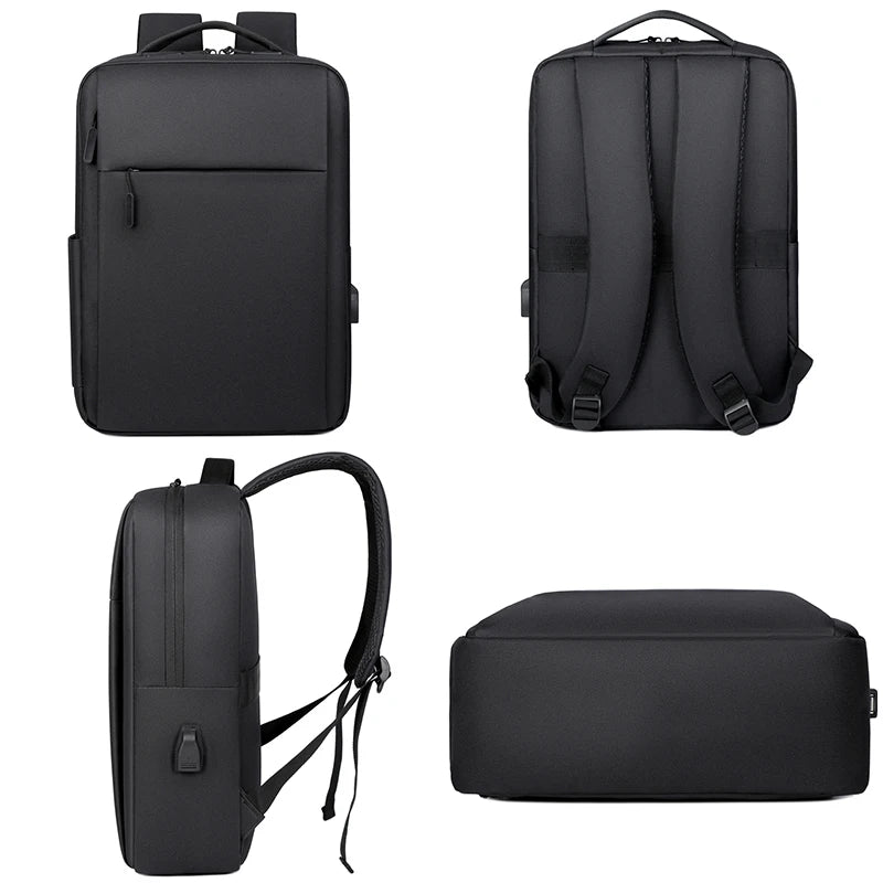 Men's Business Backpack Nylon Laptop 15.6 Inch Waterproof Travel Bag