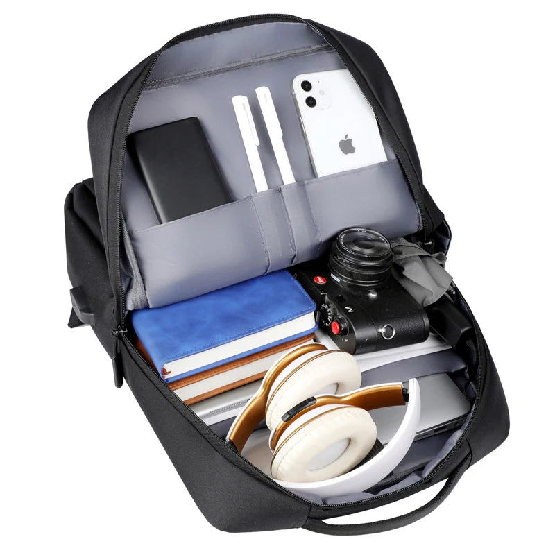 Men's Business Backpack Nylon Laptop 15.6 Inch Waterproof Travel Bag