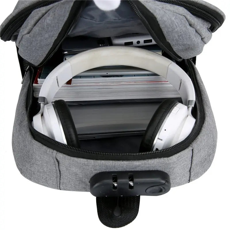 Men's Urban Business Backpack 13.3 Inch Laptop Waterproof Rucksack