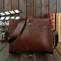 Men's PU Leather Shoulder Bag Vintage Messenger Bags