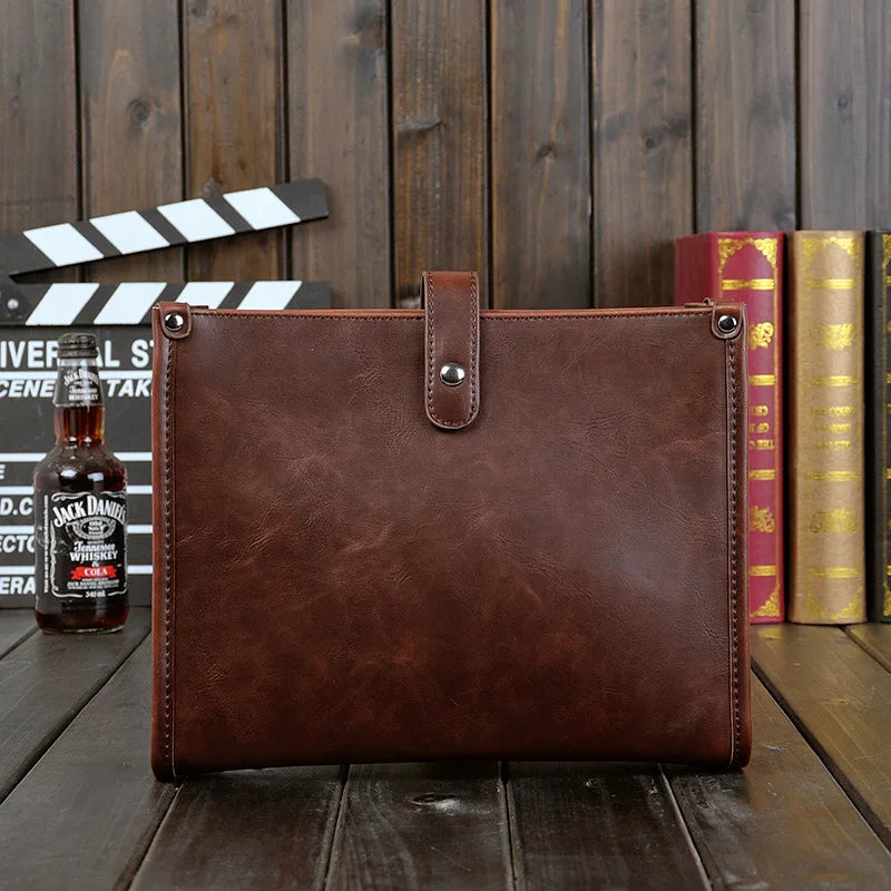 Men's PU Leather Shoulder Bag Vintage Messenger Bags