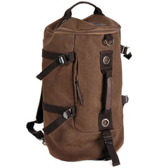 Men's Canvas Backpacks Camping Backpack Large Capacity Travel Shoulder Bags