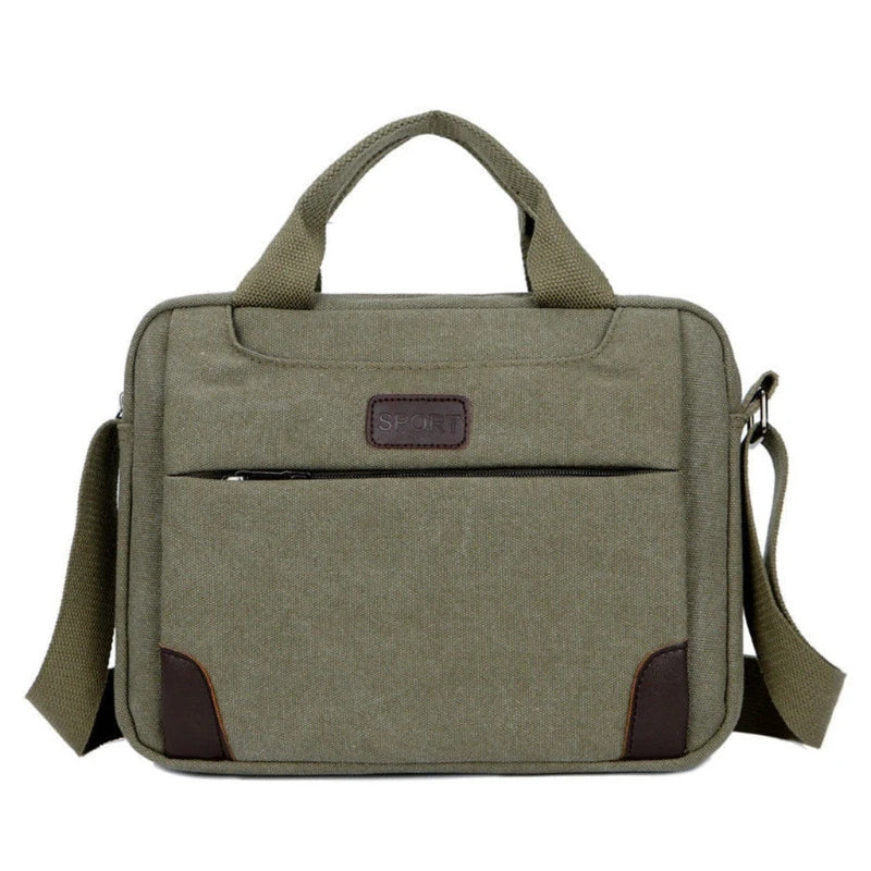 Men's Canvas Crossbody Hiking Military Messenger Sling Bag