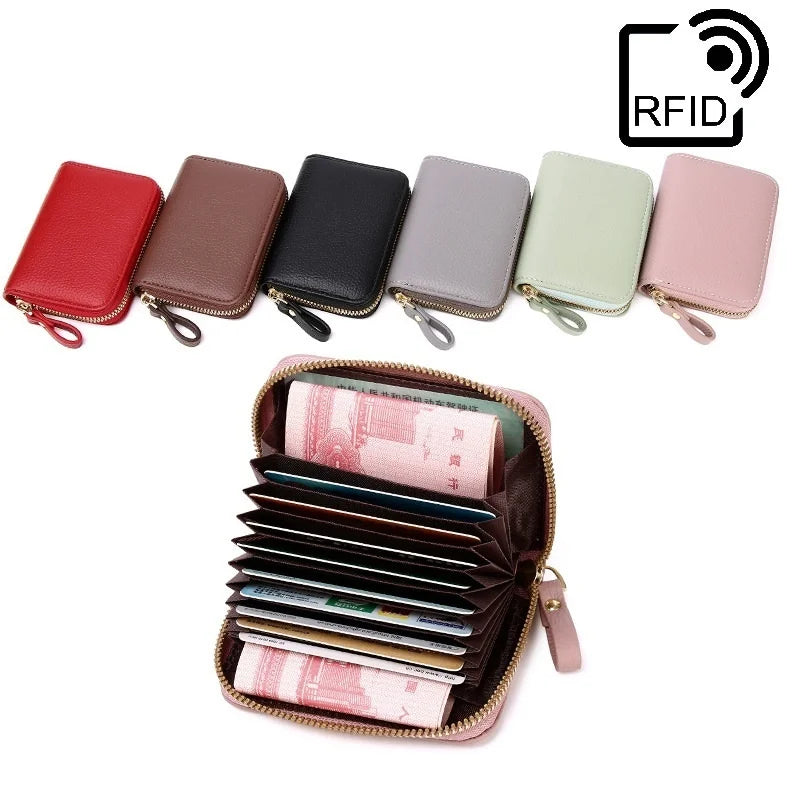 RFID Anti-theft Card Wallet Zipper Small Driver's Bag