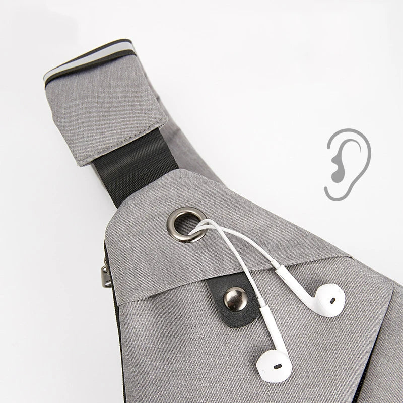 Men's Chest Bag Digital Storage Gun Bag Sling Crossbody Waist Bag