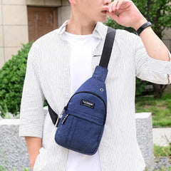 Men's Chest Bags Casual Waist Bags Short Trip Travel Carry Bags