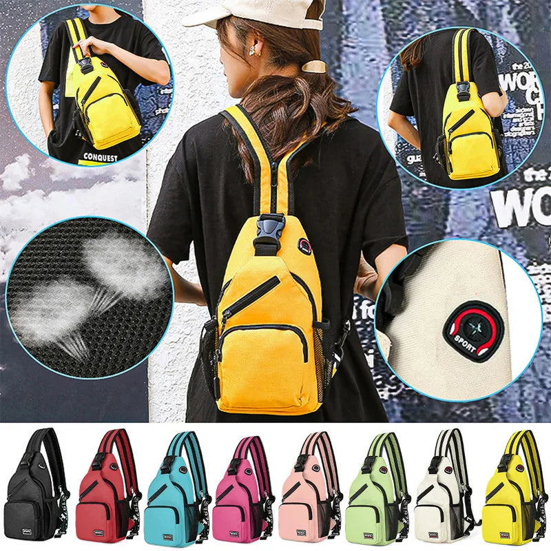 Men's Chest Bags Casual Waist Bags for Short Trip Travel