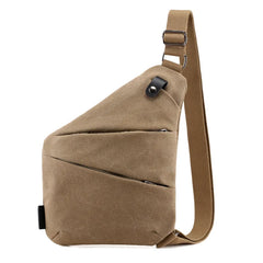 Men's Canvas Satchel Chest Bag Gun Sling Bag