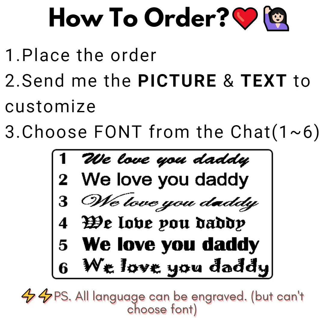 Men's Engraving Photo Wallet Vintage Short Wallet Personalized Gift