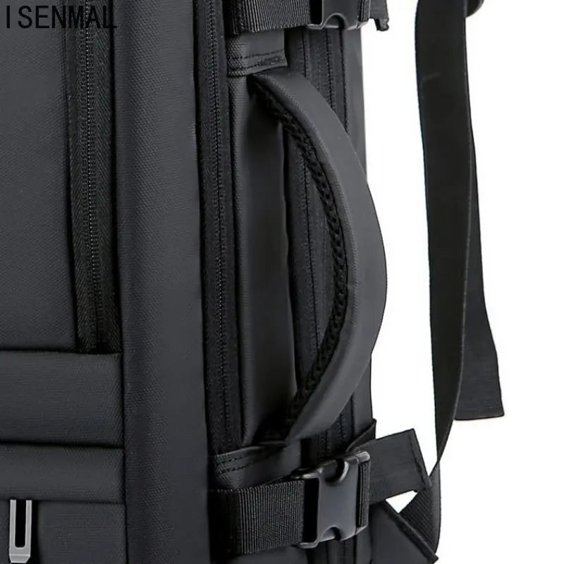 Men's Business Travel Backpack USB Charging 17 Inch Laptop Bag
