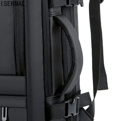 Men's Business Travel Backpack USB Charging 17 Inch Laptop Bag