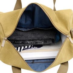 Men's Canvas Travel Tote Cross Body Classic Handbag