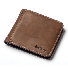 Men's Vintage Style PU Leather Short Wallet