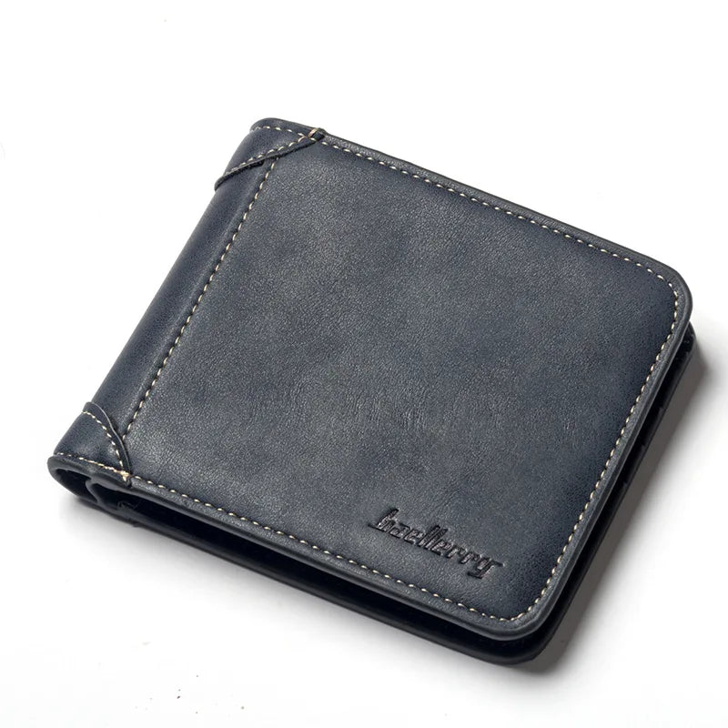 Men's Vintage Style PU Leather Short Wallet