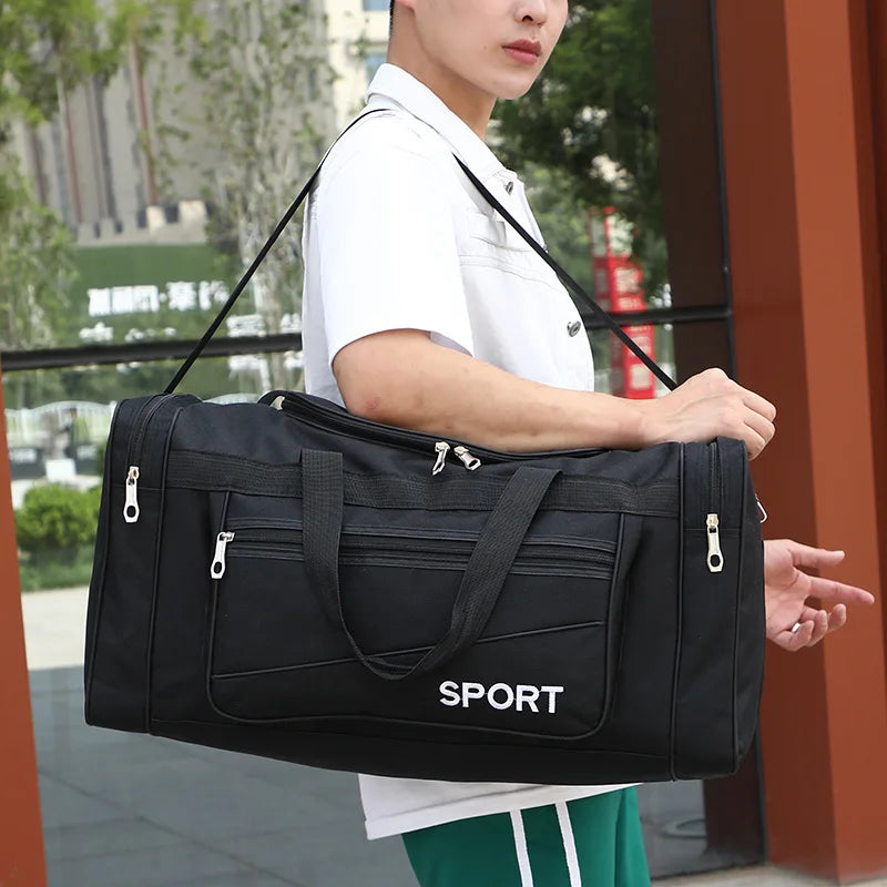 Men's Sports Travel Luggage Bag Crossbody Shoulder Bag Waterproof Backpack