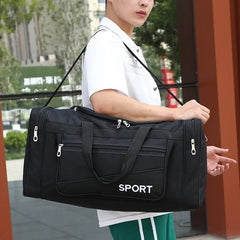 Men's Sports Travel Luggage Bag Crossbody Shoulder Bag Waterproof Backpack