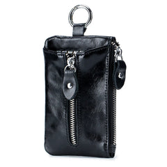 Leather Key Wallets Holder Keychain Car Case Rings