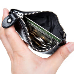 Leather Key Wallets Holder Keychain Car Case Rings