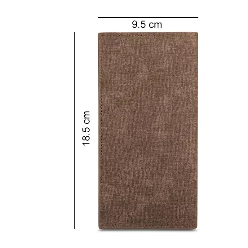 Men's Inscription Photo Engraved Leather Wallet Slim Bifold Style