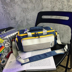 Men's Messenger Bag Japanese Tooling Bag Large Capacity Student Travel Storage B