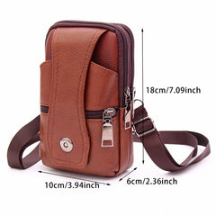Men's Retro Leather Messenger Bag