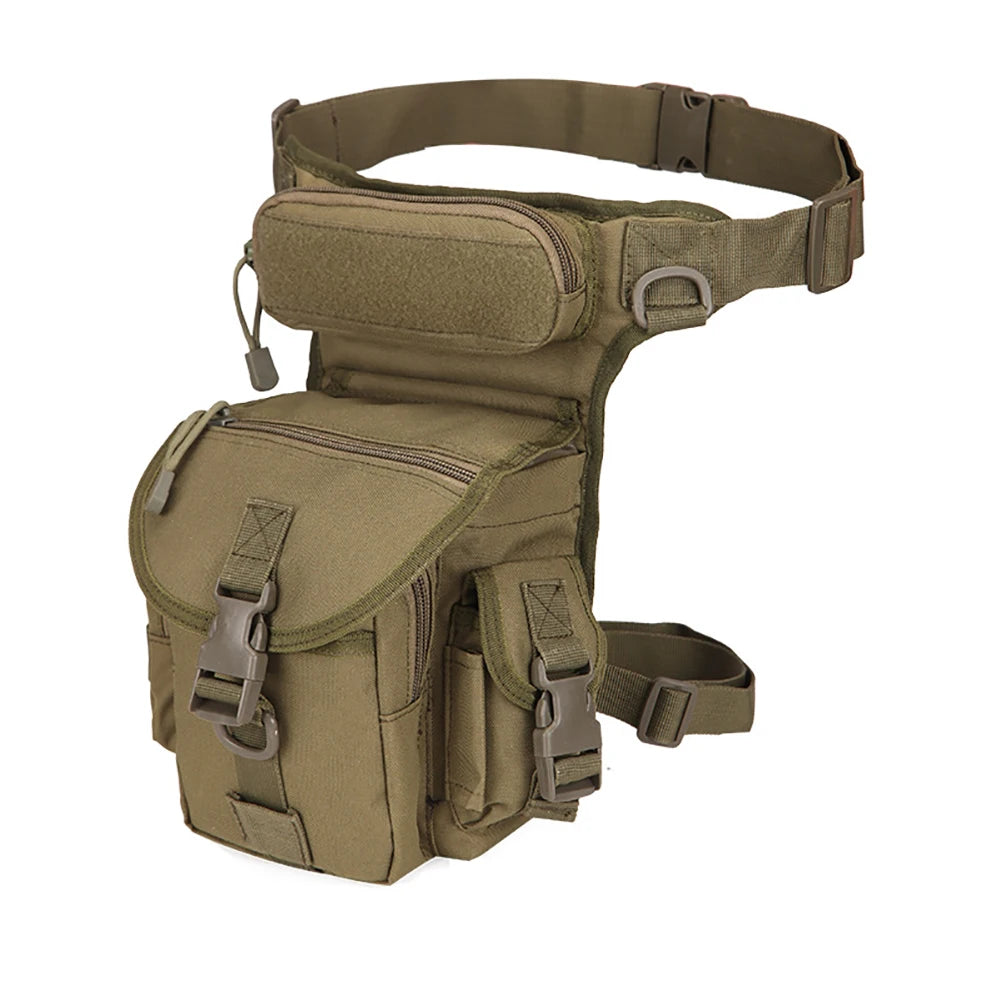 Men's Camo Drop Leg Bag Utility Waist Belt Pack