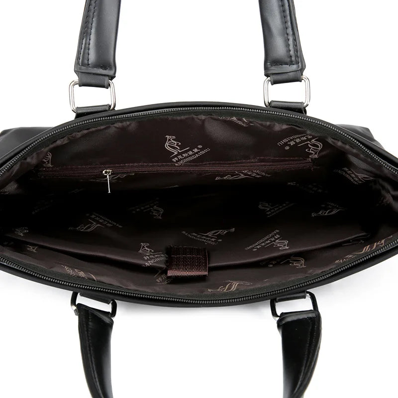 Men's Business Laptop Bag Casual Messenger Bag Retro Briefcase