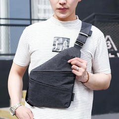 Men's Nylon Chest Bag Multi-function Crossbody