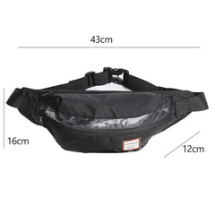 Men's Outdoor Sports Pockets Banana Waist Bag Fanny Pack Bum Belt Bag