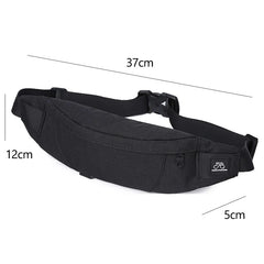 Men's Outdoor Sports Pockets Banana Waist Bag Fanny Pack Bum Belt Bag
